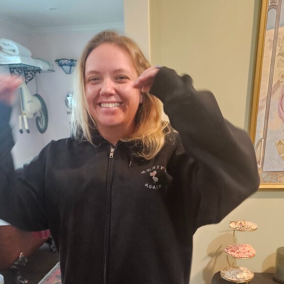 Adrift Again Black Zip-Up Hoodie | “A Long Cool Woman” | XL - Picture 3 of 10